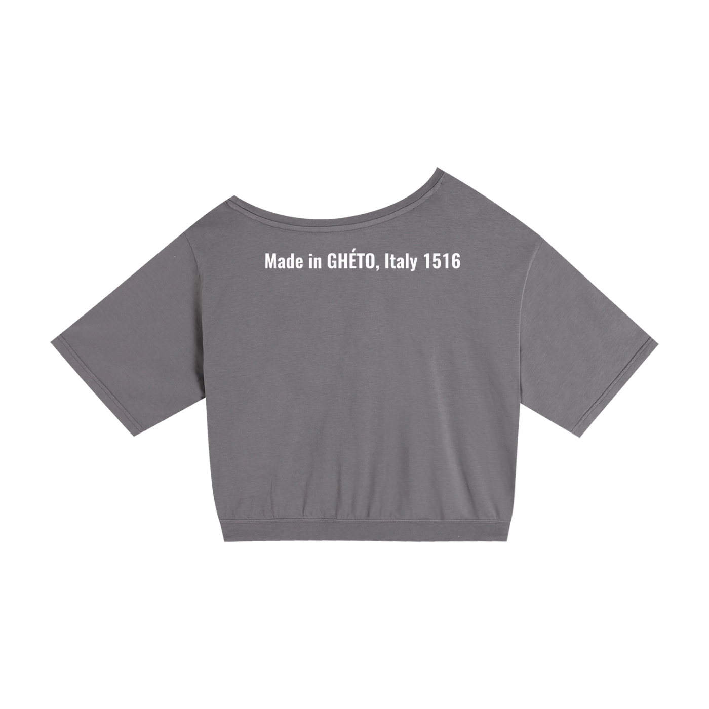 Asymmetric Shoulder Oversized Cotton T-Shirt