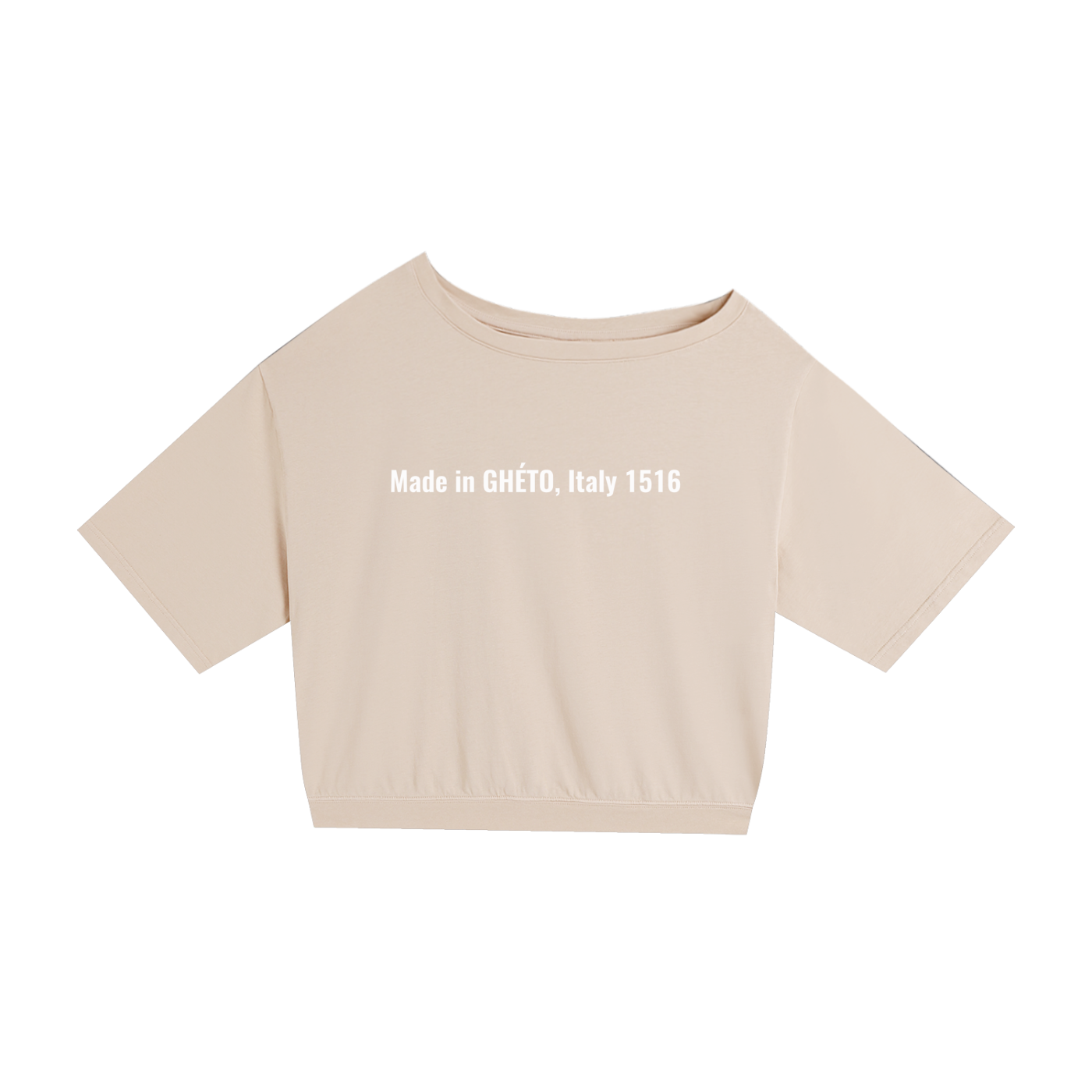 Asymmetric Shoulder Oversized Cotton T-Shirt