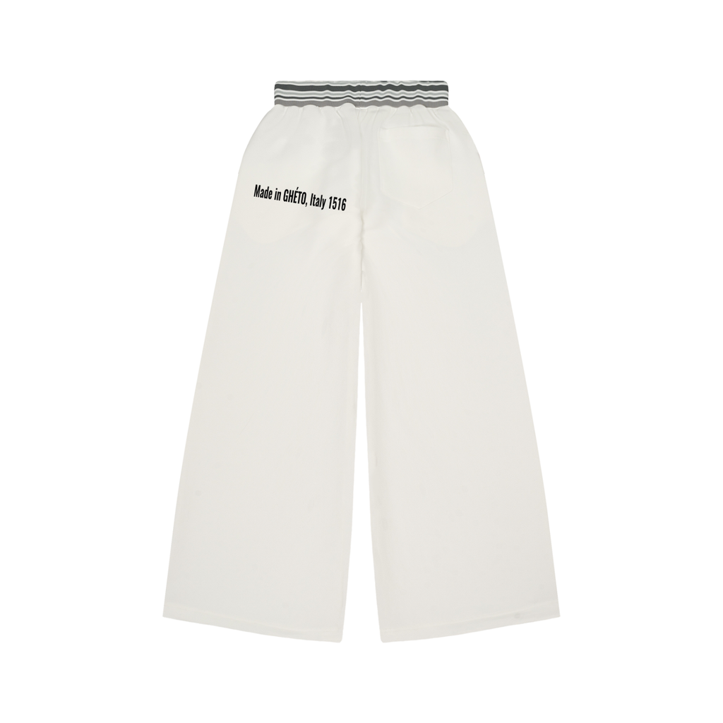 Striped Waist Wide Leg Pants
