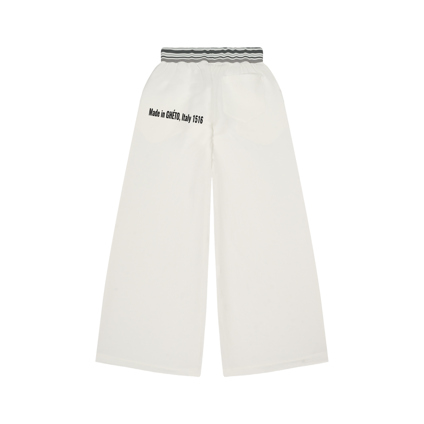 Striped Waist Wide Leg Pants