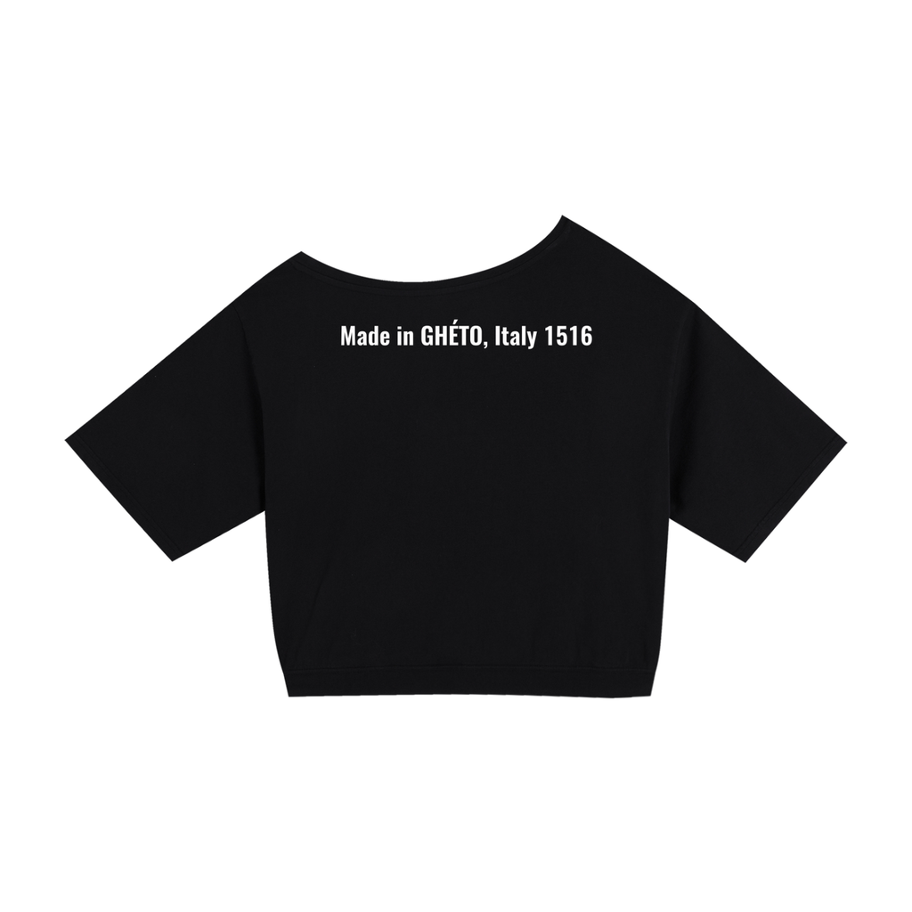 Asymmetric Shoulder Oversized Cotton T-Shirt