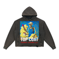 Vintage Washed Frayed-Hem Hoodie
