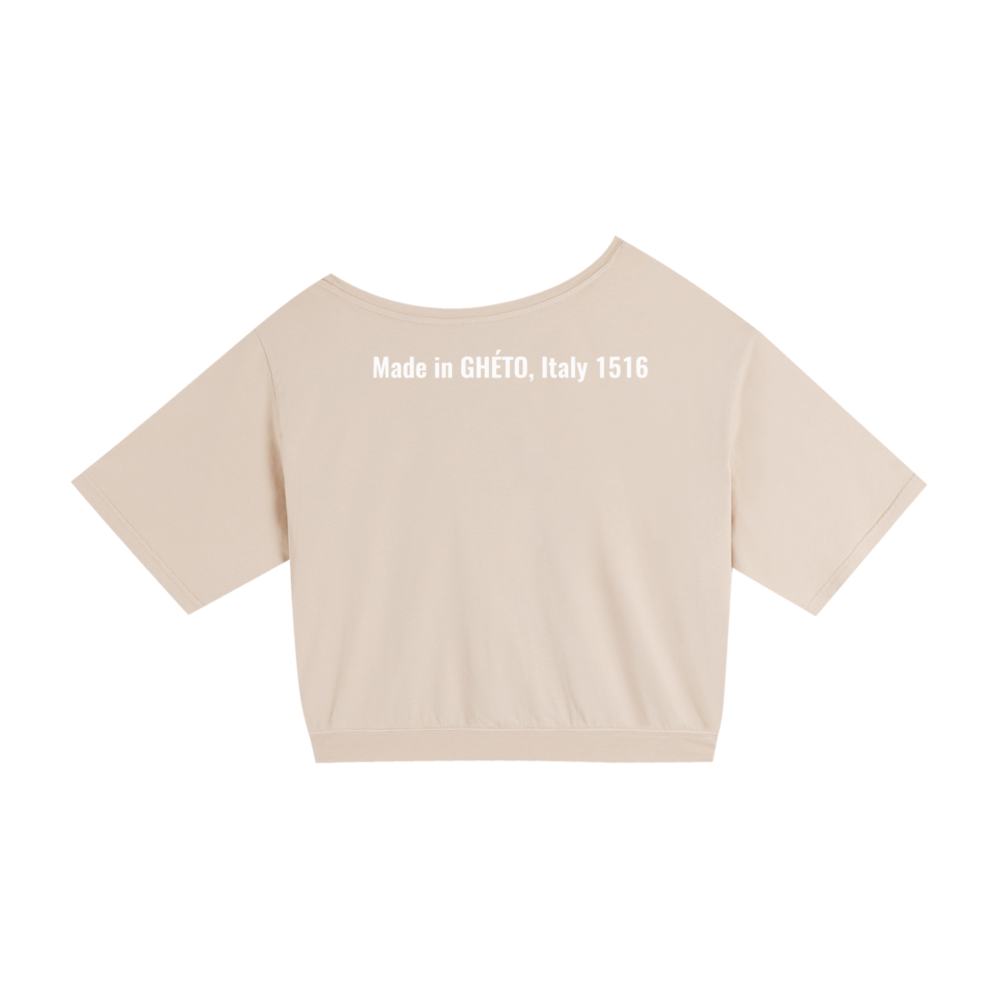 Asymmetric Shoulder Oversized Cotton T-Shirt